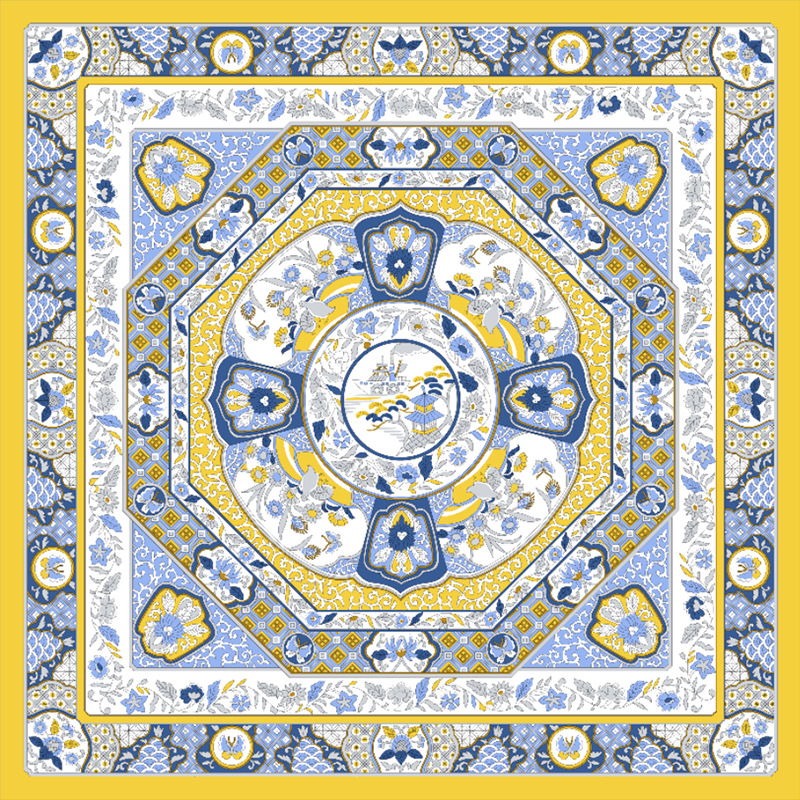 Women's professional stewardess silk scarf mulberry silk scarf S98