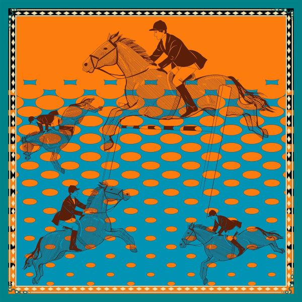 Women's Spring Silk Square Scarf Mulberry Silk Professional Silk Scarf S116