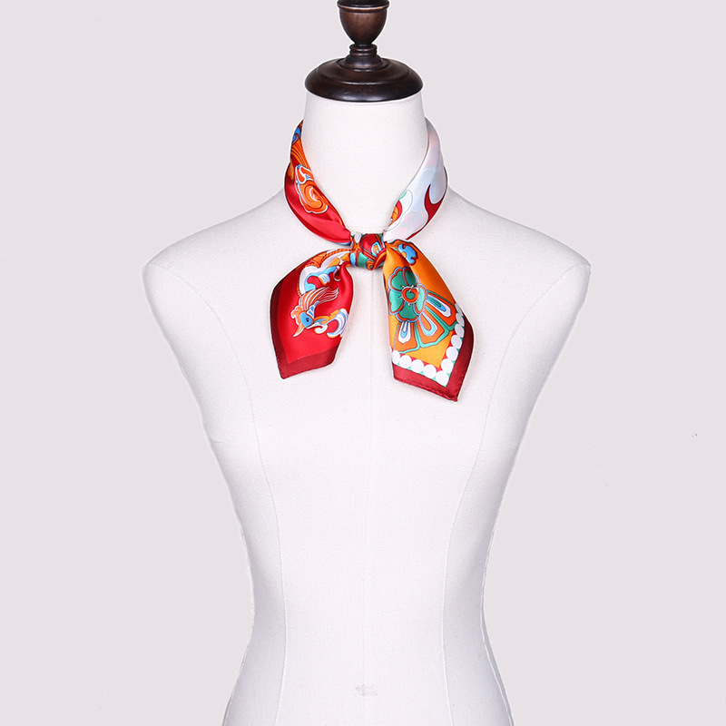 Chinese style ladies professional silk small square scarf S144