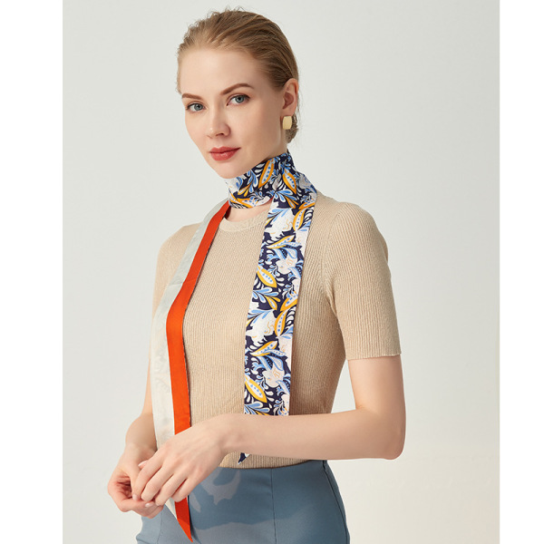 Silk all-match fine silk scarf small ribbon S129
