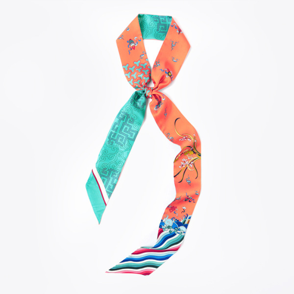 Silk all-match fine silk scarf small ribbon S129