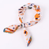 Silk scarf with animal pattern, childlike and versatile S141