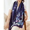 Twill silk abstract long scarf high-end silk gift S138