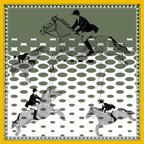 Women's professional silk scarf S146