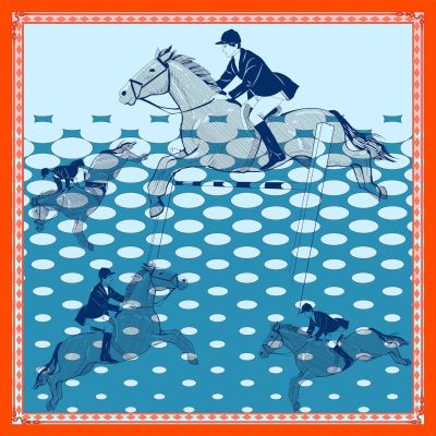 Women's professional silk scarf S146