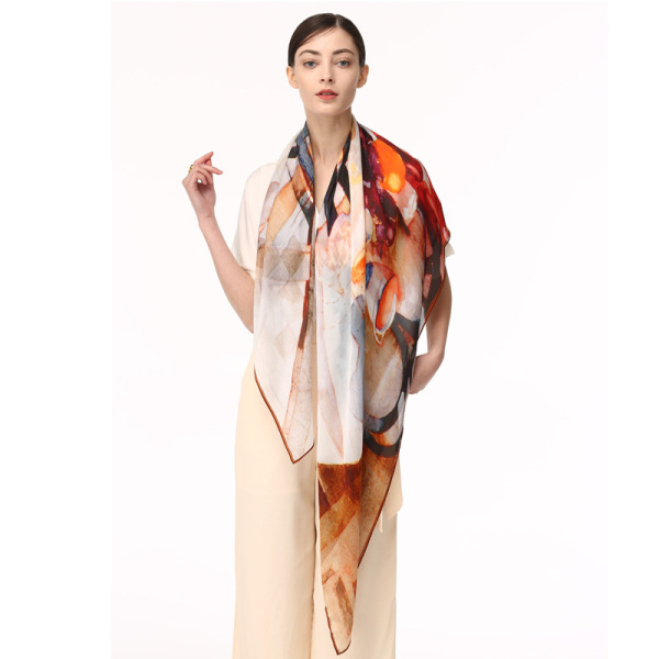 Women's sun protection mulberry silk versatile shawl S149